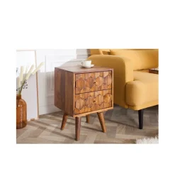 Invicta Interior Szafka nocna Komodo Mystic Living 40 cm drewno sheesham