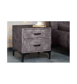 Invicta Interior Szafka nocna OLIWIA 46 cm ciemnoszara