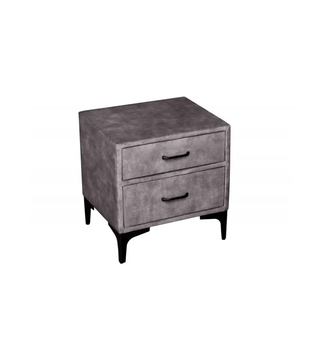 Invicta Interior Szafka nocna OLIWIA 46 cm ciemnoszara