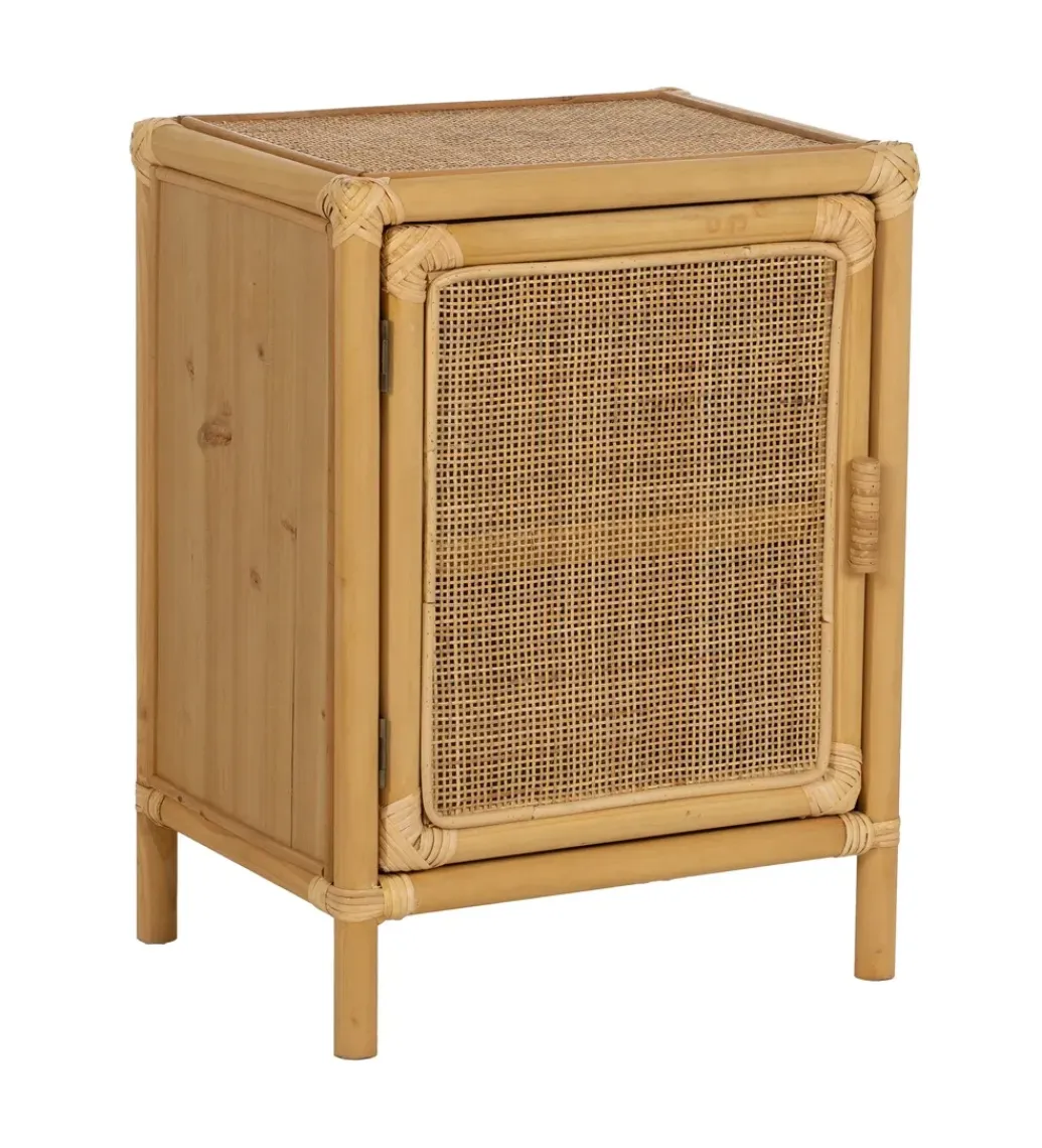 Zona-Design Szafka nocna SIZA 46 cm ratan naturalna
