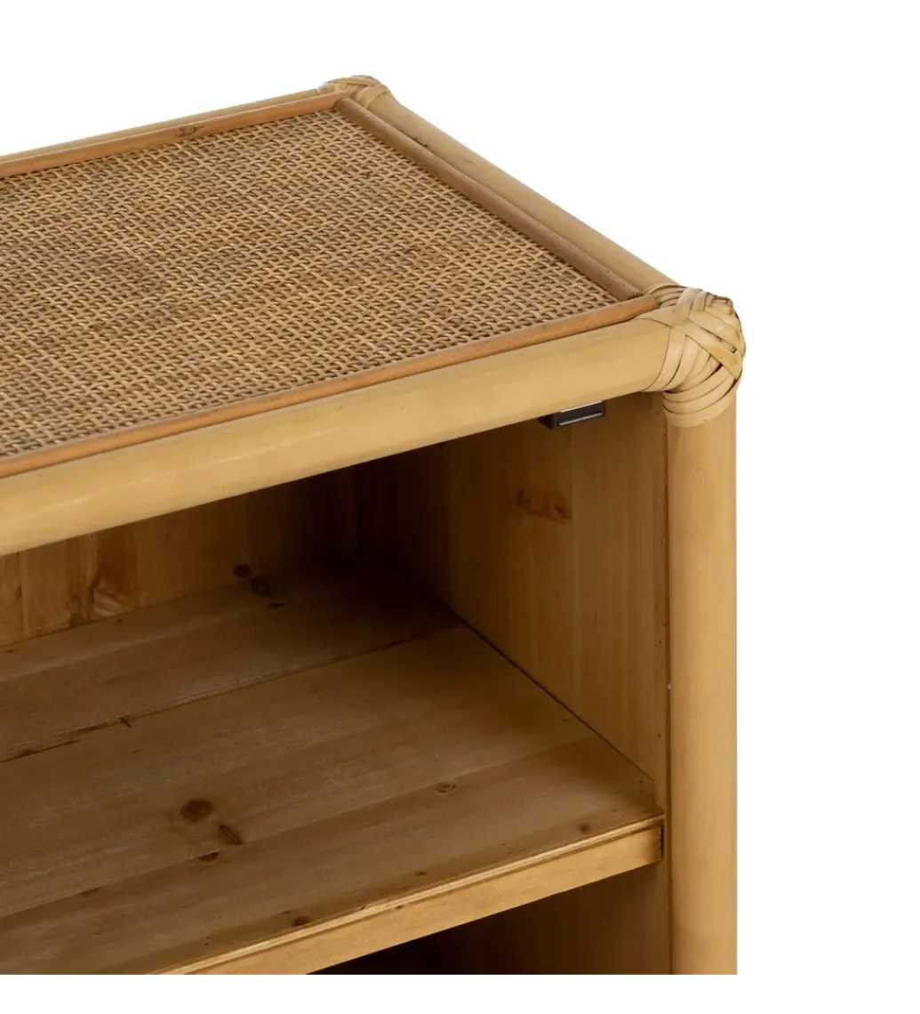 Zona-Design Szafka nocna SIZA 46 cm ratan naturalna