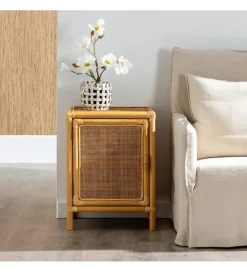 Zona-Design Szafka nocna SIZA 46 cm ratan naturalna