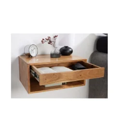 Invicta Interior Szafka nocna wisząca EUFRAT Amazonas 50 cm drewno akacja