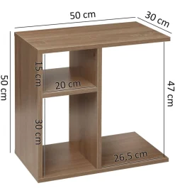 WOHNLING, GERMANY Szafka nocna WOHNLING 50 cm w optyce dąb sonoma