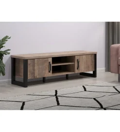 MCA Szafka pod TV EMILE 166 cm w optyce dąb tytoniowo-brązowy