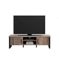 MCA Szafka pod TV EMILE 166 cm w optyce dąb tytoniowo-brązowy