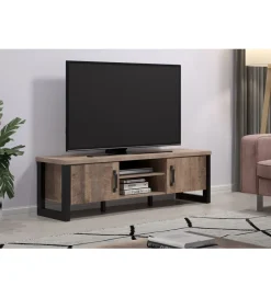 MCA Szafka pod TV EMILE 166 cm w optyce dąb tytoniowo-brązowy