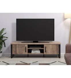 MCA Szafka pod TV EMILE 166 cm w optyce dąb tytoniowo-brązowy