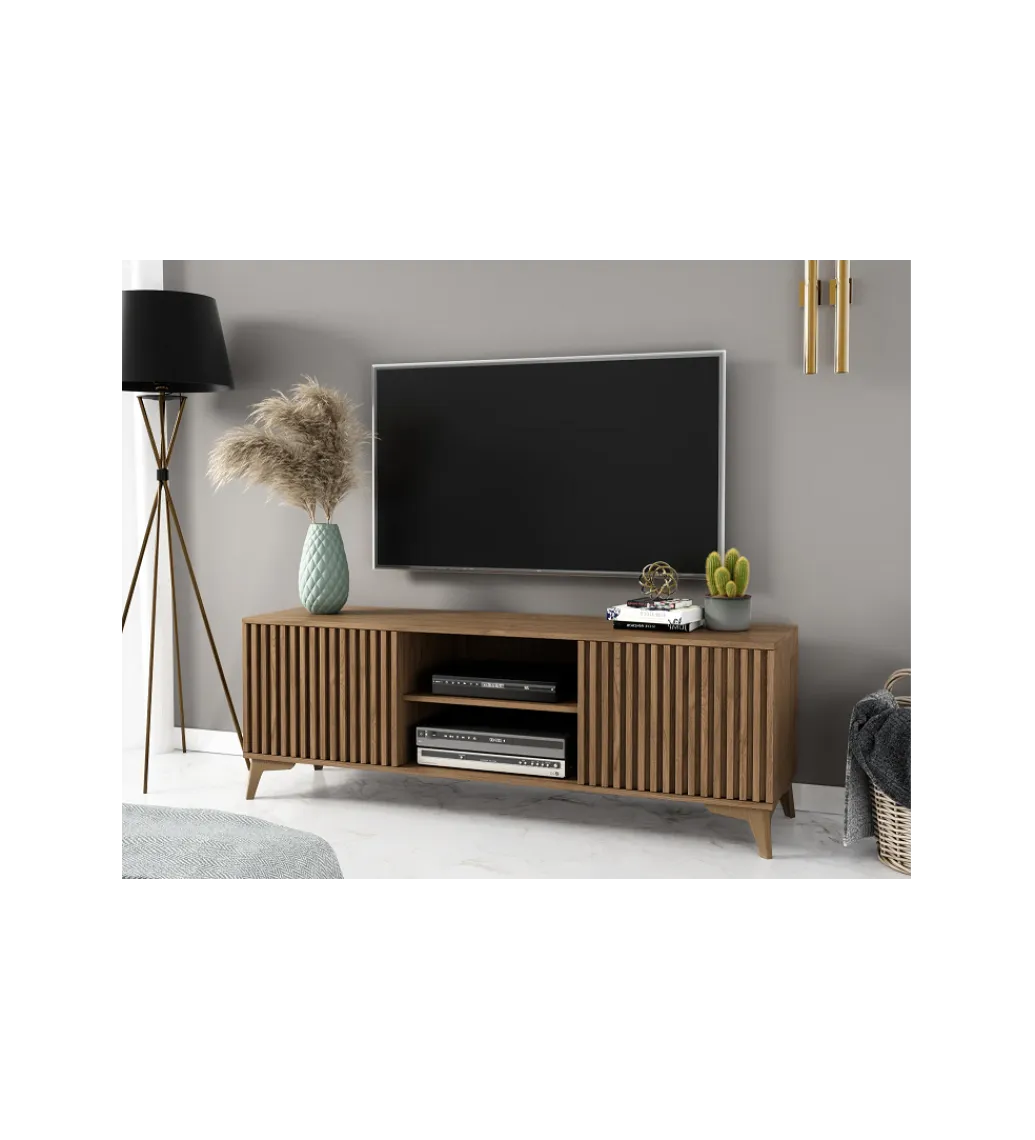 ELTAP Szafka RTV ENTSIAN 150 cm w optyce dąb artisan
