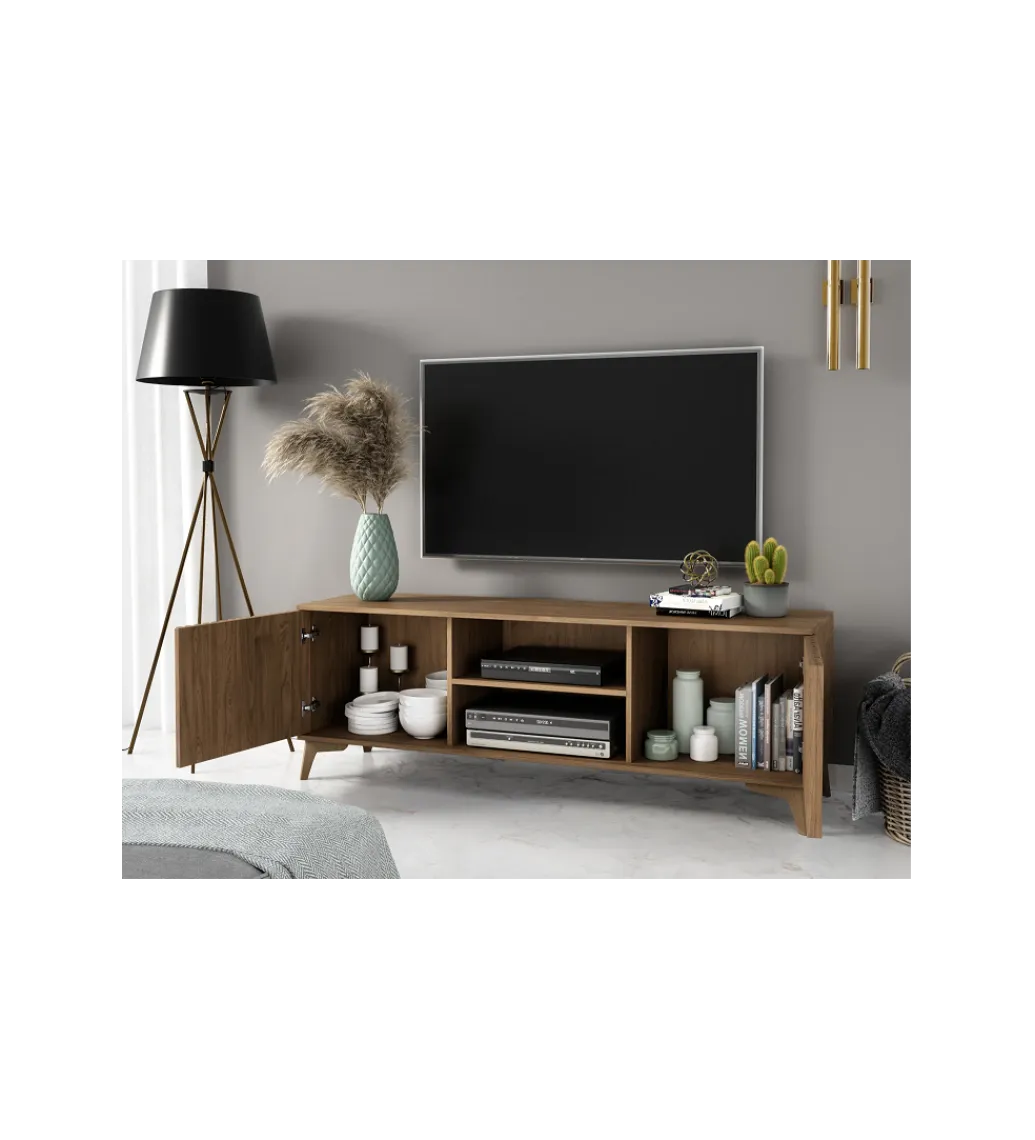 ELTAP Szafka RTV ENTSIAN 150 cm w optyce dąb artisan