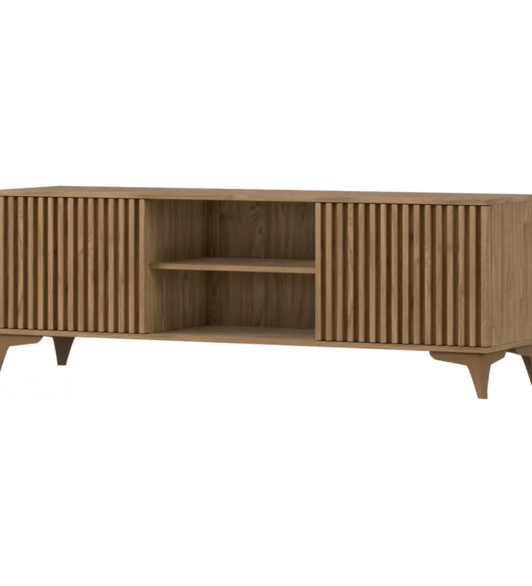 ELTAP Szafka RTV ENTSIAN 150 cm w optyce dąb artisan