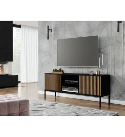 ELTAP Szafka RTV MEORATI 150 cm w optyce dąb artisan