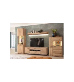MCA Szafka RTV SALVADOR 210 cm w optyce dębu naturalny