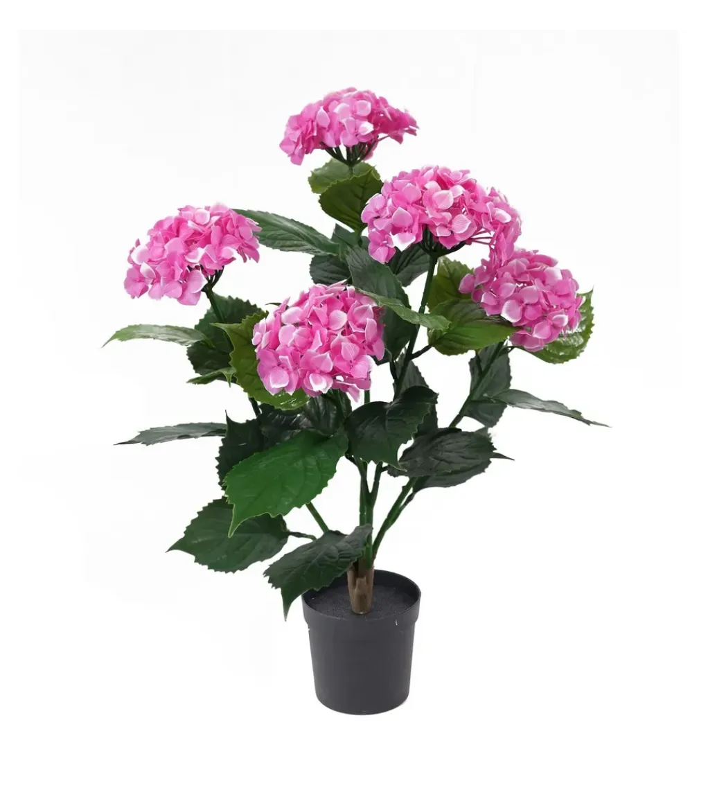 Zona-Design Sztuczna roślina HORTENSIA 60 cm różowa