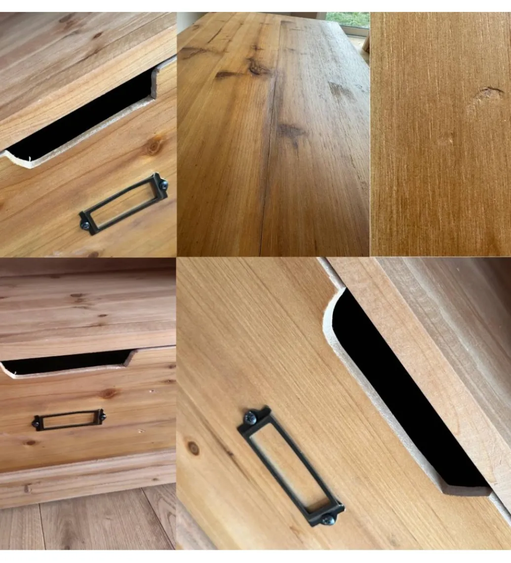 Invicta Interior Tablica ścienna RETAGIO 80 cm drewno jodła