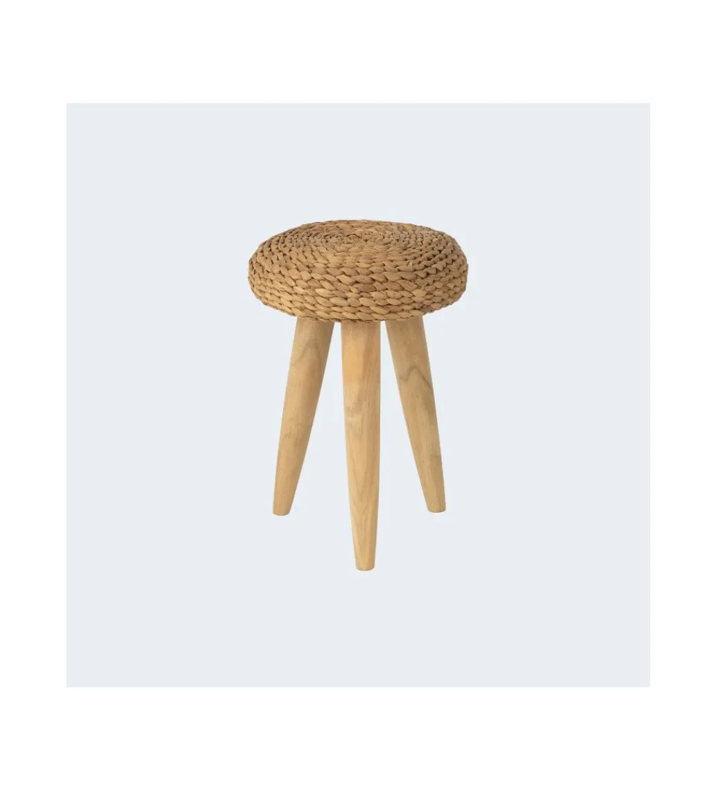 J-Line Taboret WATER drewno teak naturalny