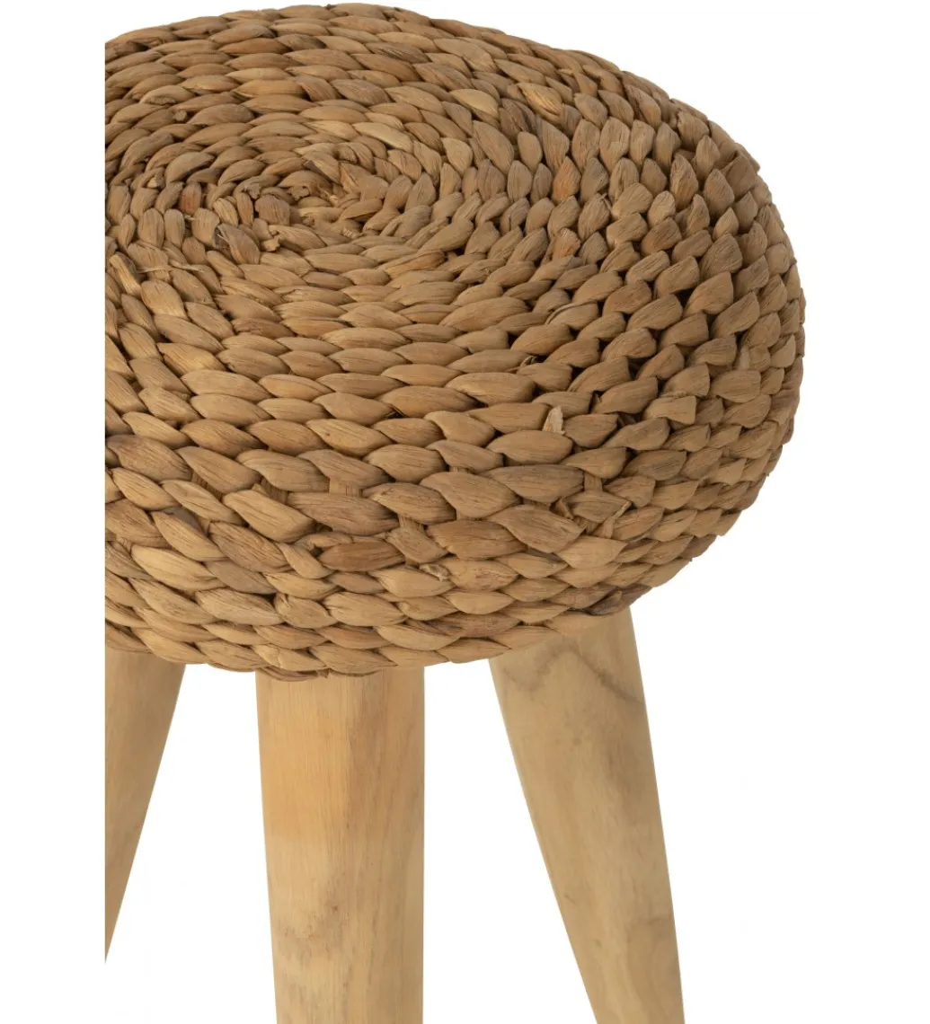 J-Line Taboret WATER drewno teak naturalny
