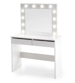 Halmar Toaletka HOLLYWOOD 94 cm biała z oświetleniem LED
