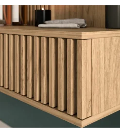 ELTAP Toaletka wisząca ENTSIAN 85 cm w optyce dąb artisan