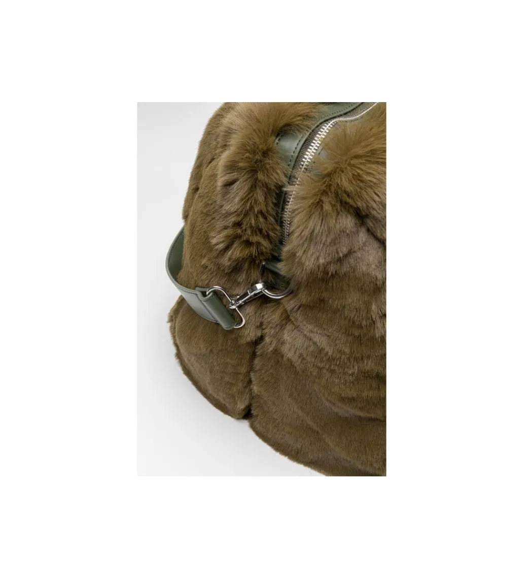 KDesign Torba MIKA FURR oliwkowa