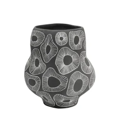 KDesign Wazon ANEMONE 33 cm szare