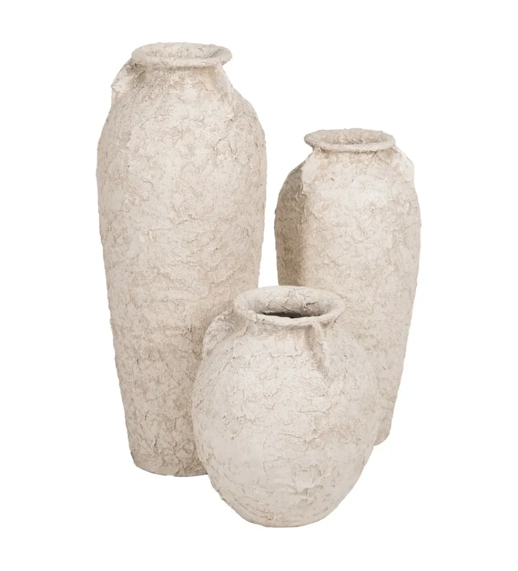 Zona-Design Wazon DAGET 60 cm biały ceramika