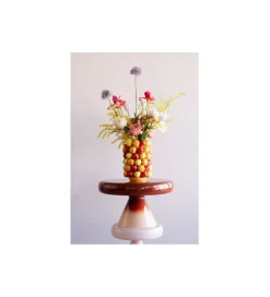 KDesign Wazon FRUIT PARADE 33 cm czerwono żółty