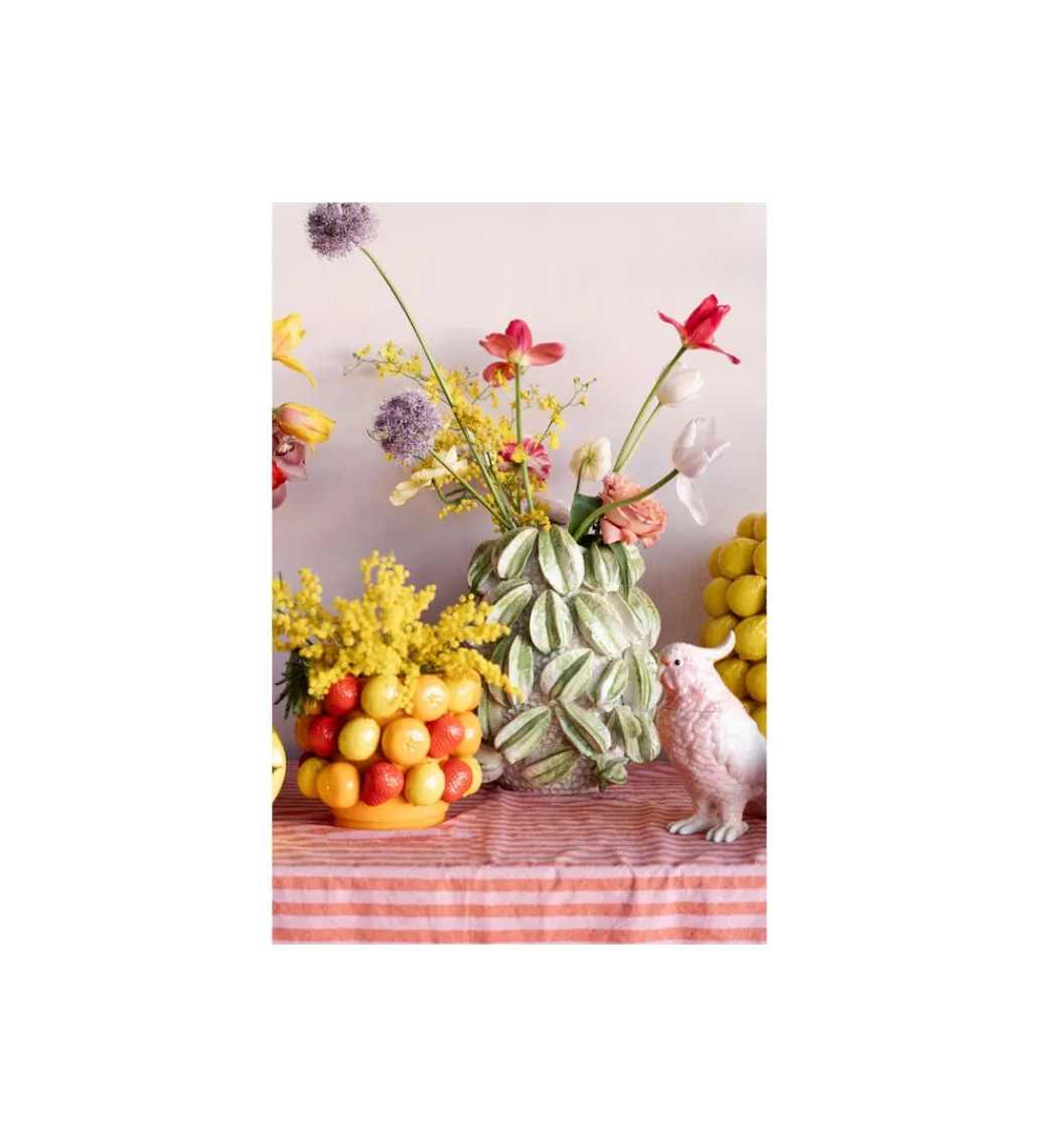 KDesign Wazon FRUIT PARADE 20 cm czerwono żółty