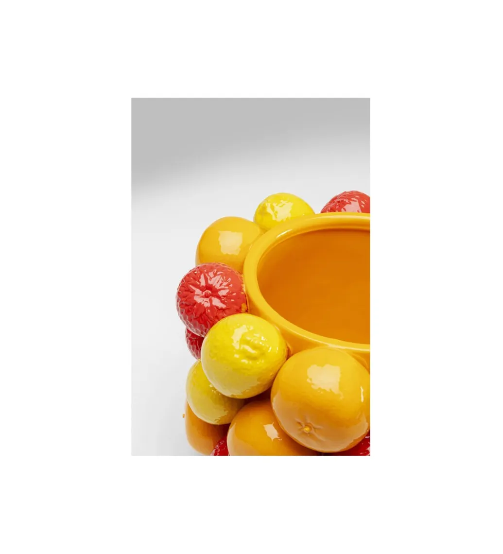 KDesign Wazon FRUIT PARADE 20 cm czerwono żółty
