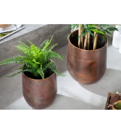 Invicta Interior Wazon HOLOCEN L SET 2 W Kolorze Podpalanej Miedzi