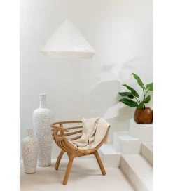 J-Line Wazon Lauwra 100 cm biały