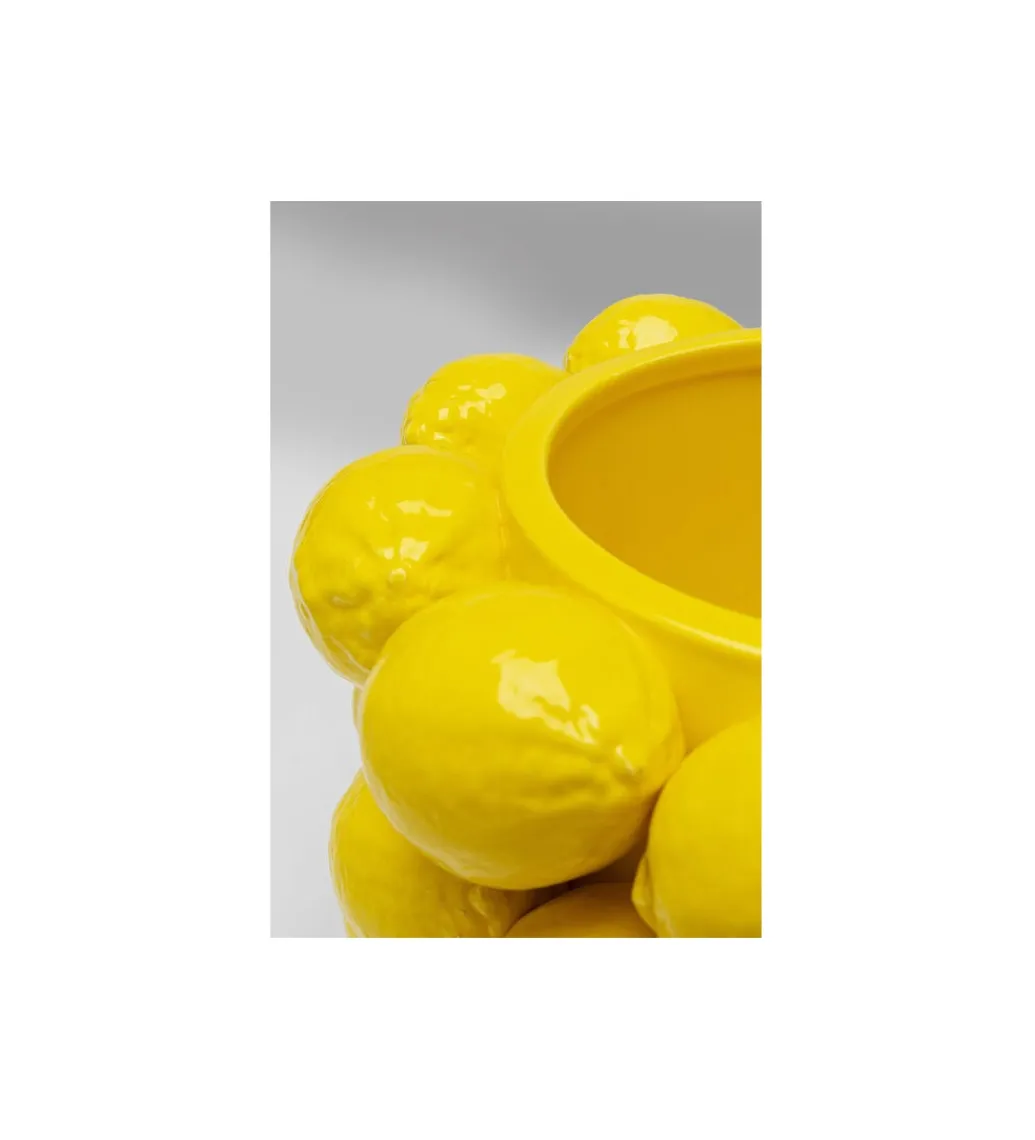 KARE Wazon Lemon Juice 19 cm zółty