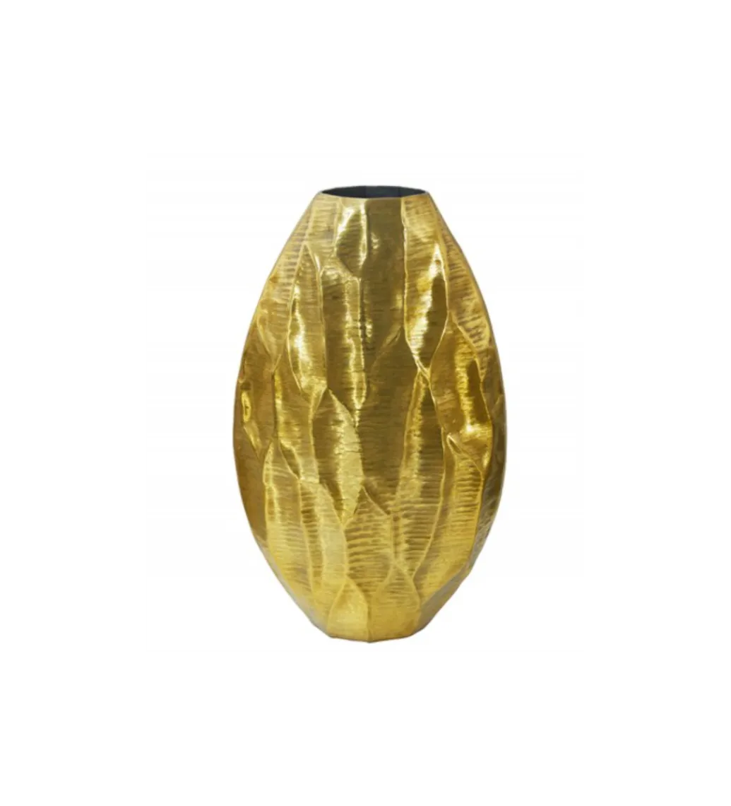 Invicta Interior - przedsprzedaż Wazon ORGANIC 45 cm złoty