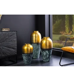 Invicta Interior Wazon ORIENT M 50 cm złoto z patyną