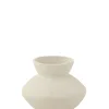 J-Line Wazon Paper Mache 45 cm  biały