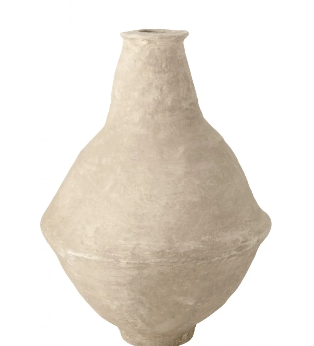 J-Line Wazon Paper Mache 60 cm Biały