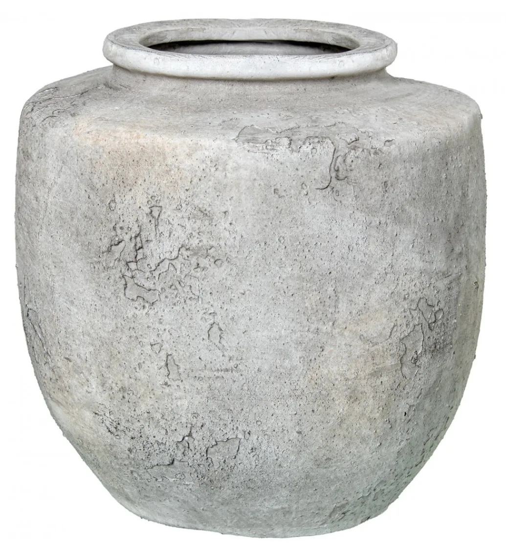 Exclusivas Wazon RUSTIC 17 cm ceramika szary