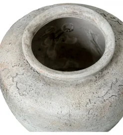 Exclusivas Wazon RUSTIC 20 cm ceramika szary