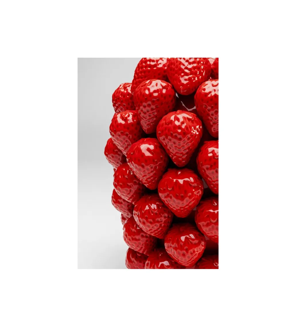 KDesign Wazon Strawberries 30 cm czerwony