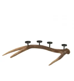 J-Line Świecznik ANTLERS 65 cm brązowa