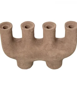 Exclusivas Świecznik KATAM 31 cm brązowy
