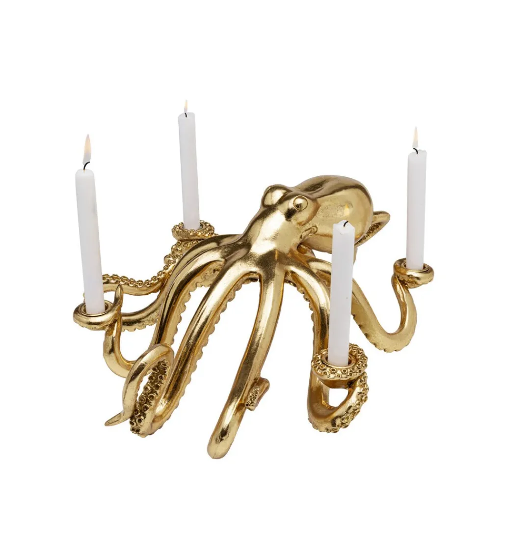 KDesign Świecznik OCTOPUS 49 cm złoty