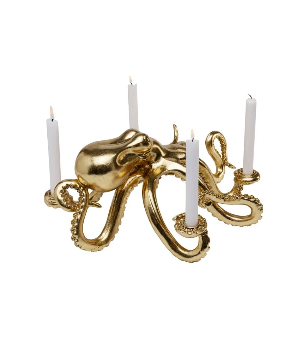 KDesign Świecznik OCTOPUS 49 cm złoty