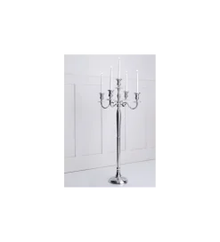 Invicta Interior Świecznik 5 - ramienny 120 cm srebrny