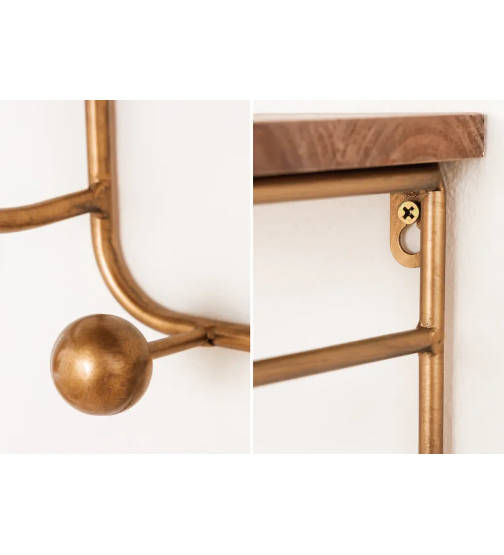 Invicta Interior - przedsprzedaż Wieszak ścienny HERITAGE 80 cm drewno sosna