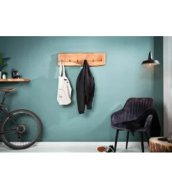 Invicta Interior Wieszak ścienny Mammut 80 cm drewno akacja honey