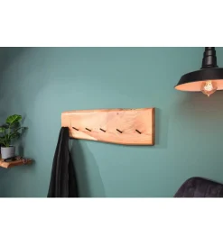 Invicta Interior Wieszak ścienny Mammut 80 cm drewno akacja honey