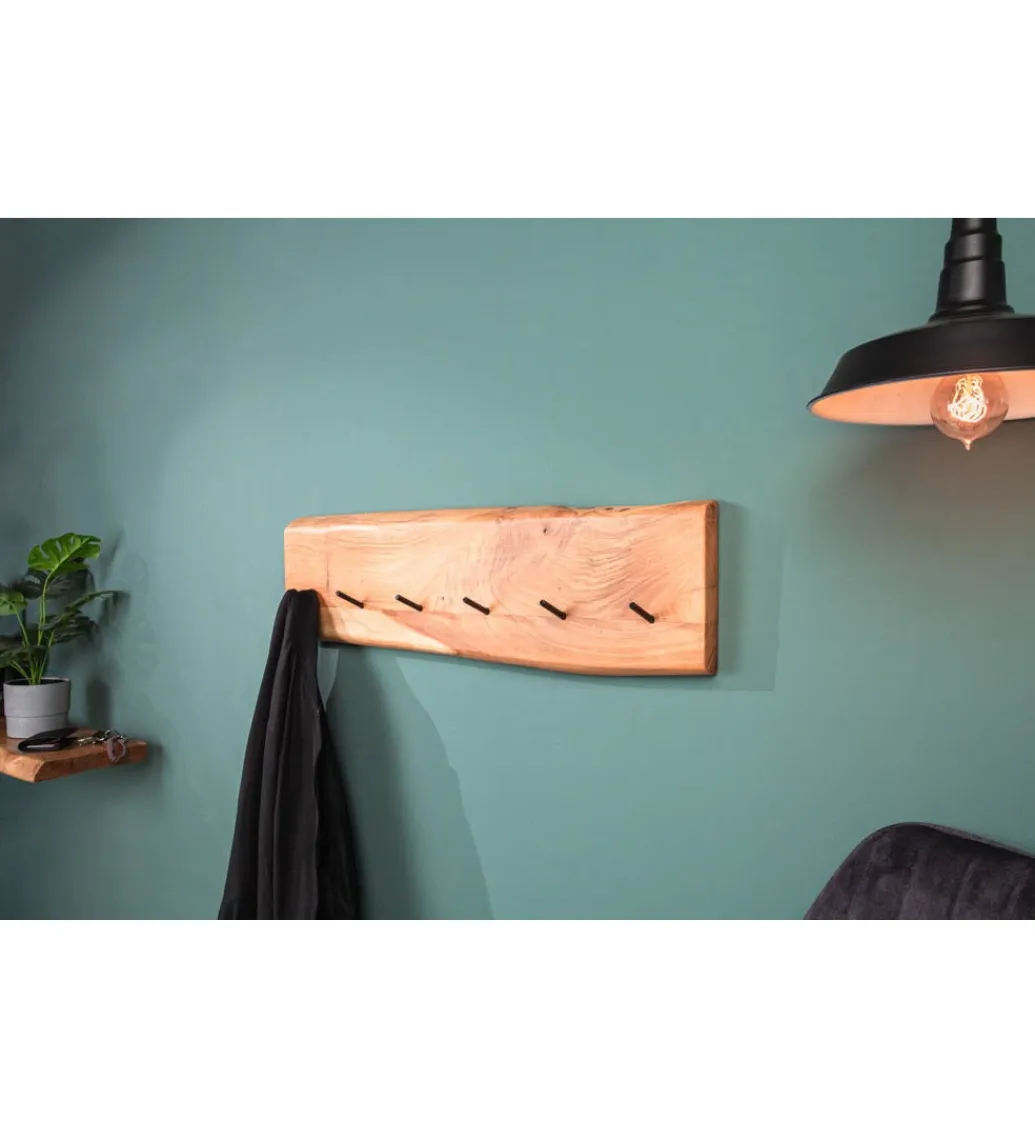 Invicta Interior Wieszak ścienny Mammut 80 cm drewno akacja honey