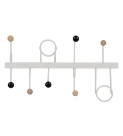 Zona-Design Wieszak LUDANO 50 cm biały naturalny czarny