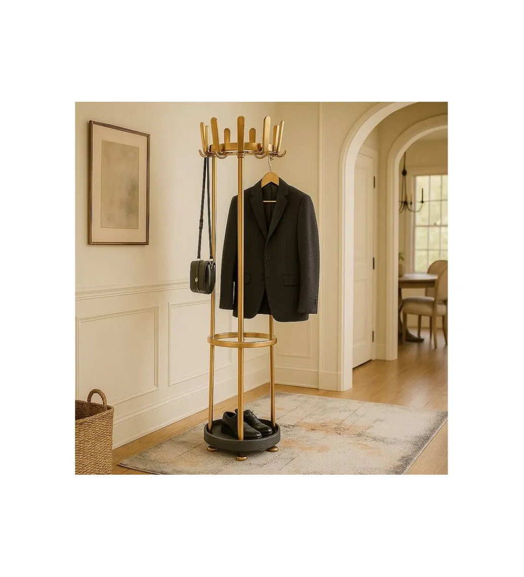 KDesign Wieszak RACK GALA 186 cm złoty